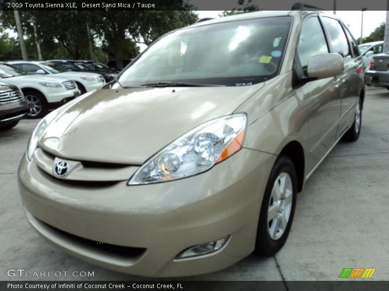 Desert Sand Mica / Taupe 2009 Toyota Sienna XLE