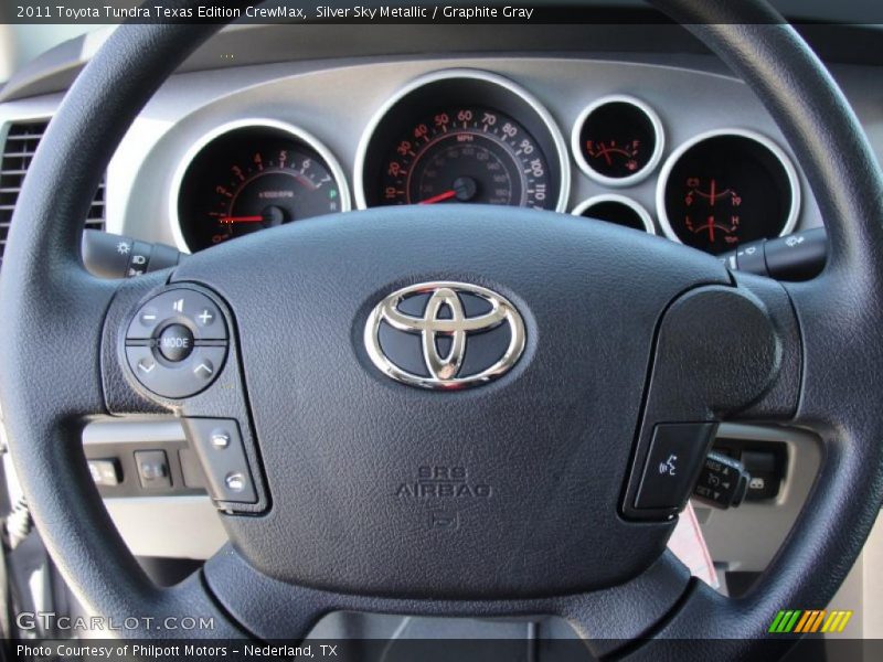 Silver Sky Metallic / Graphite Gray 2011 Toyota Tundra Texas Edition CrewMax
