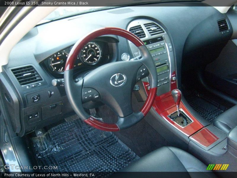 Smoky Granite Mica / Black 2008 Lexus ES 350