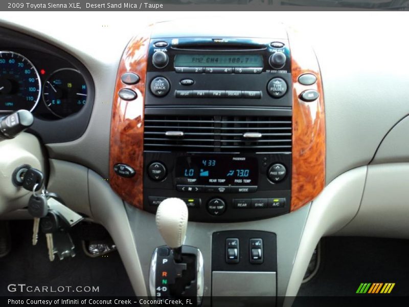 Controls of 2009 Sienna XLE