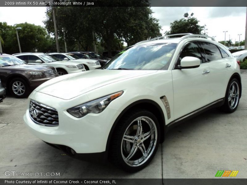 Moonlight White / Java 2009 Infiniti FX 50 AWD S