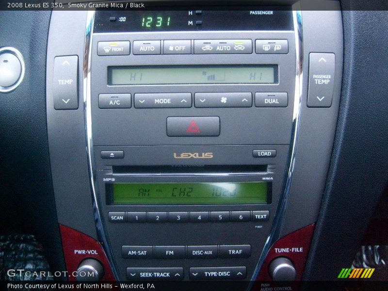 Smoky Granite Mica / Black 2008 Lexus ES 350