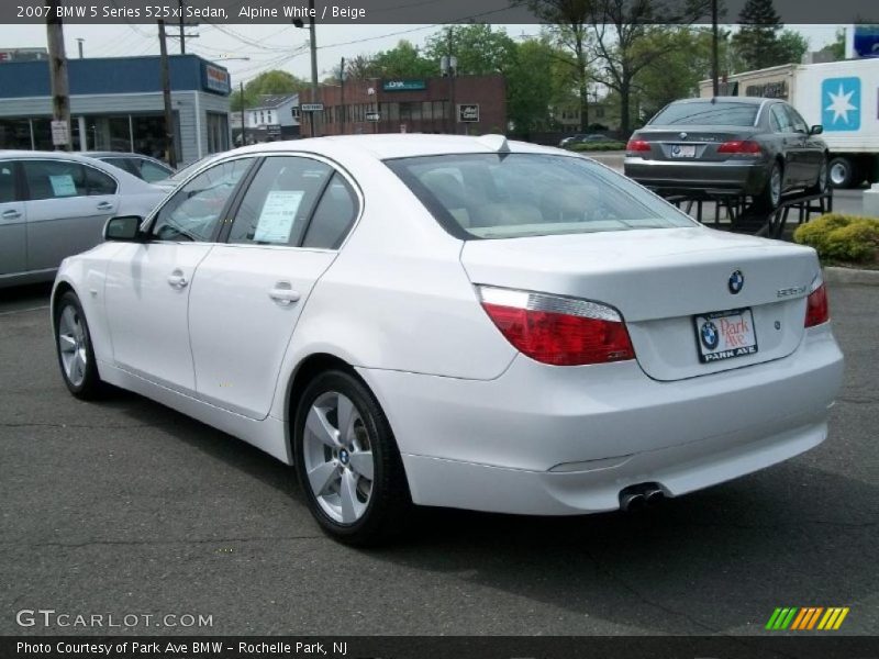 Alpine White / Beige 2007 BMW 5 Series 525xi Sedan