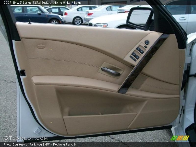 Alpine White / Beige 2007 BMW 5 Series 525xi Sedan