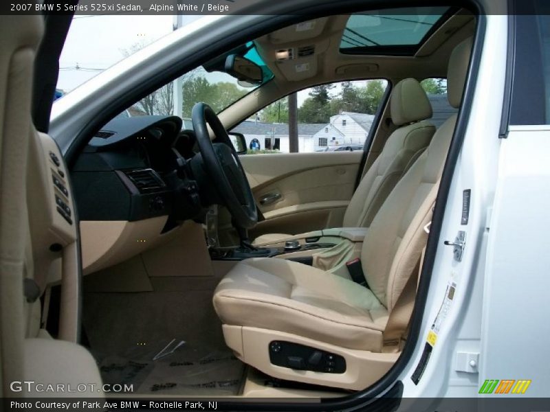 Alpine White / Beige 2007 BMW 5 Series 525xi Sedan
