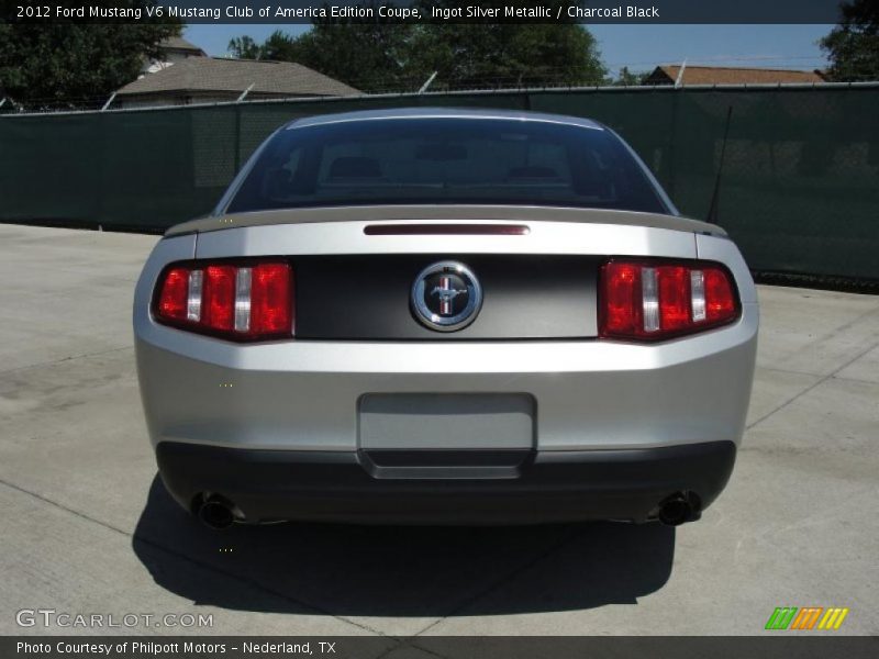 Ingot Silver Metallic / Charcoal Black 2012 Ford Mustang V6 Mustang Club of America Edition Coupe