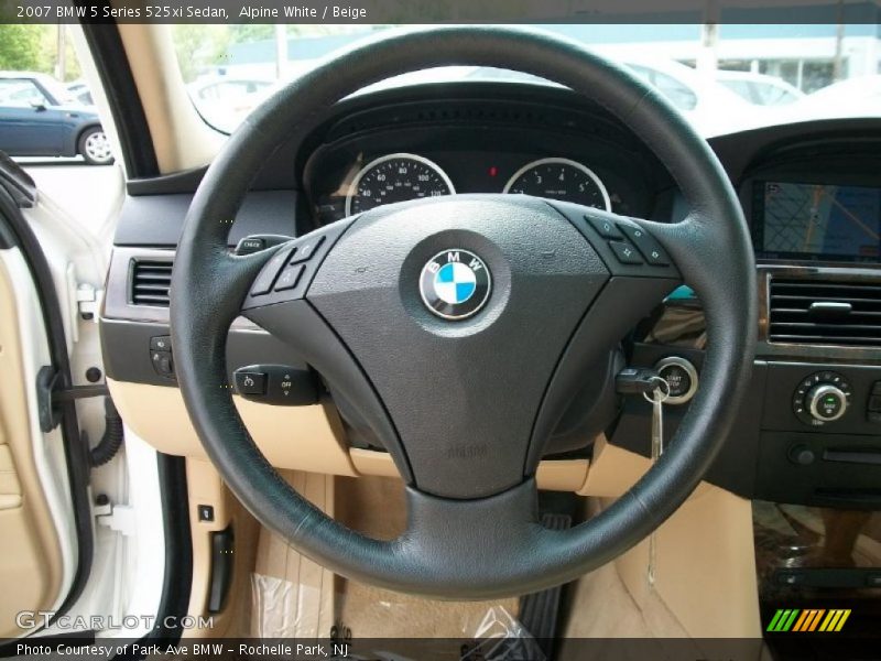 Alpine White / Beige 2007 BMW 5 Series 525xi Sedan