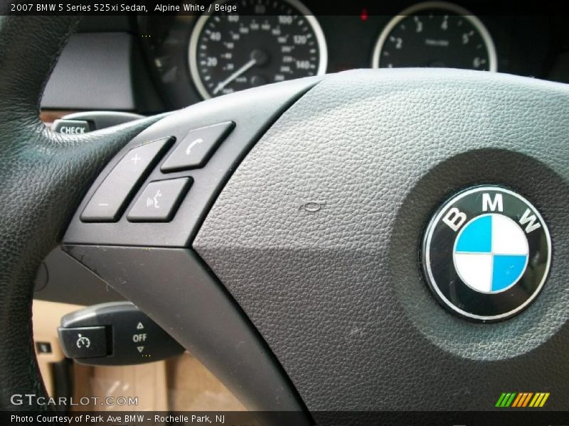 Alpine White / Beige 2007 BMW 5 Series 525xi Sedan