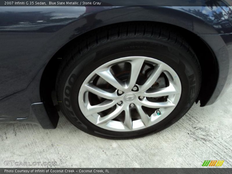 Blue Slate Metallic / Stone Gray 2007 Infiniti G 35 Sedan