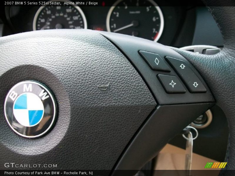 Alpine White / Beige 2007 BMW 5 Series 525xi Sedan