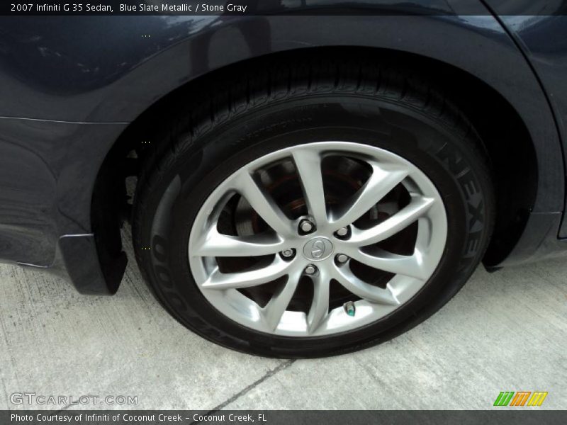 Blue Slate Metallic / Stone Gray 2007 Infiniti G 35 Sedan