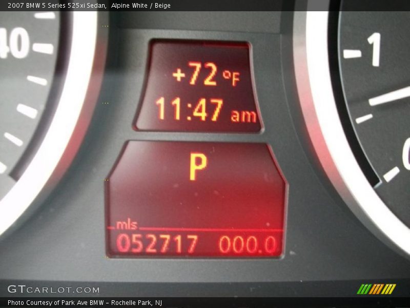 Alpine White / Beige 2007 BMW 5 Series 525xi Sedan
