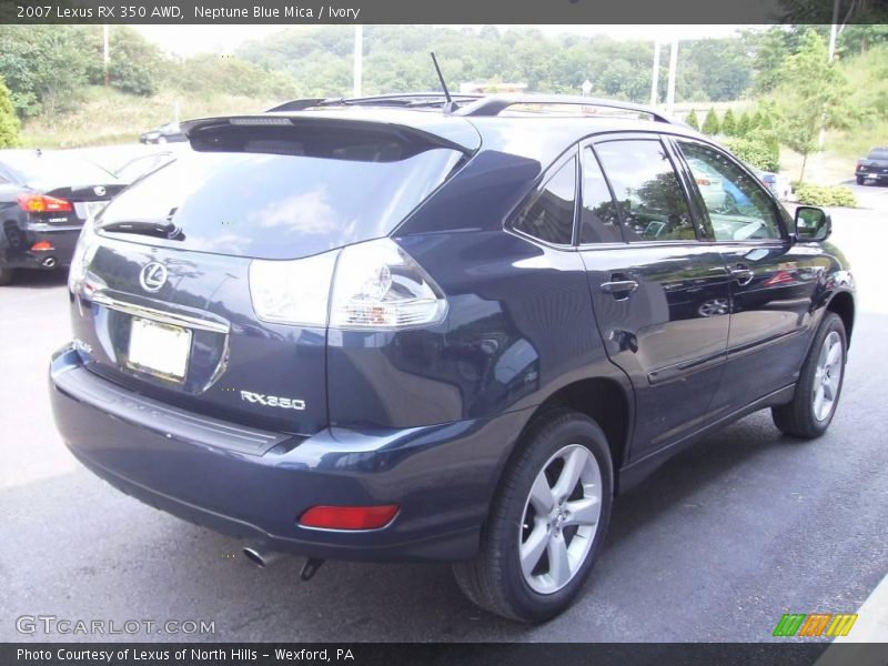 Neptune Blue Mica / Ivory 2007 Lexus RX 350 AWD