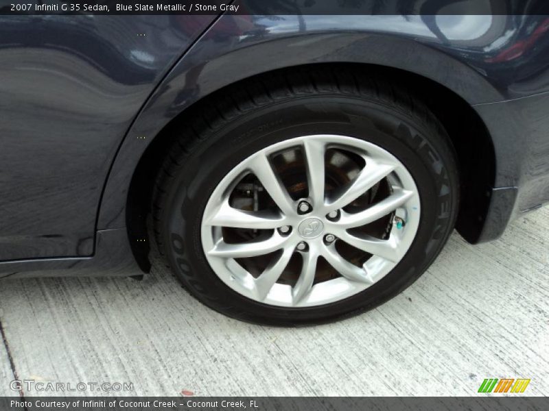 Blue Slate Metallic / Stone Gray 2007 Infiniti G 35 Sedan