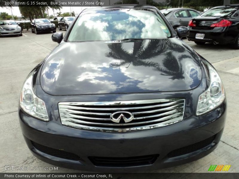 Blue Slate Metallic / Stone Gray 2007 Infiniti G 35 Sedan