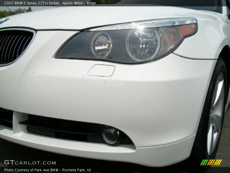 Alpine White / Beige 2007 BMW 5 Series 525xi Sedan