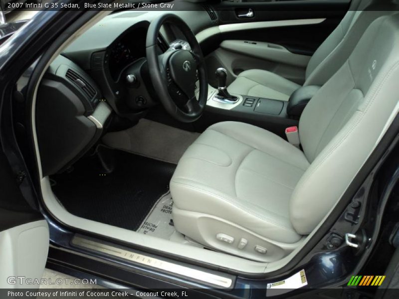 Blue Slate Metallic / Stone Gray 2007 Infiniti G 35 Sedan