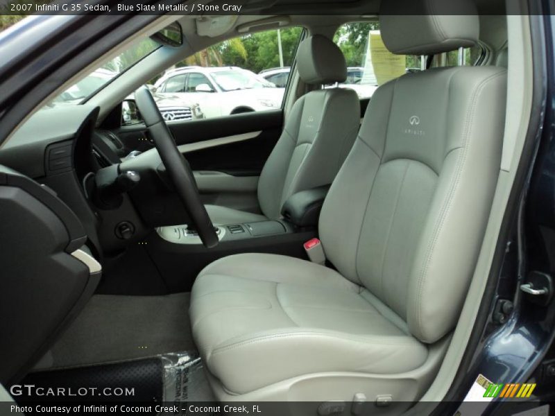 Blue Slate Metallic / Stone Gray 2007 Infiniti G 35 Sedan