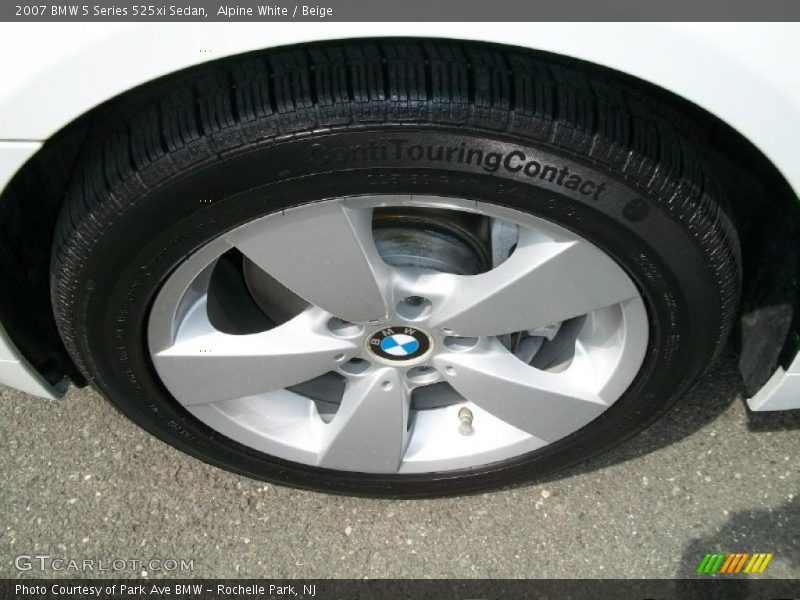Alpine White / Beige 2007 BMW 5 Series 525xi Sedan