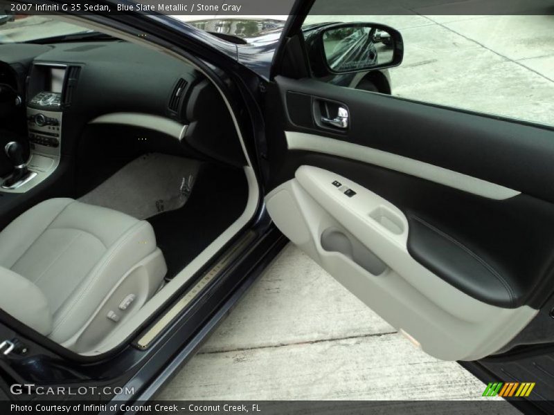 Blue Slate Metallic / Stone Gray 2007 Infiniti G 35 Sedan