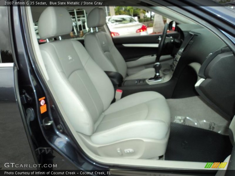 Blue Slate Metallic / Stone Gray 2007 Infiniti G 35 Sedan
