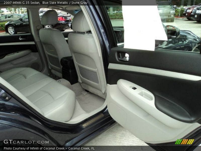Blue Slate Metallic / Stone Gray 2007 Infiniti G 35 Sedan