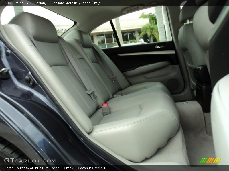 Blue Slate Metallic / Stone Gray 2007 Infiniti G 35 Sedan