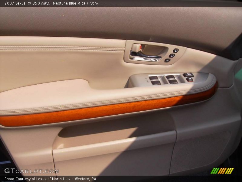 Neptune Blue Mica / Ivory 2007 Lexus RX 350 AWD