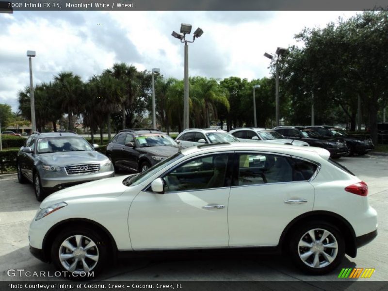 Moonlight White / Wheat 2008 Infiniti EX 35
