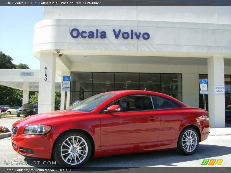 Passion Red / Off-Black 2007 Volvo C70 T5 Convertible