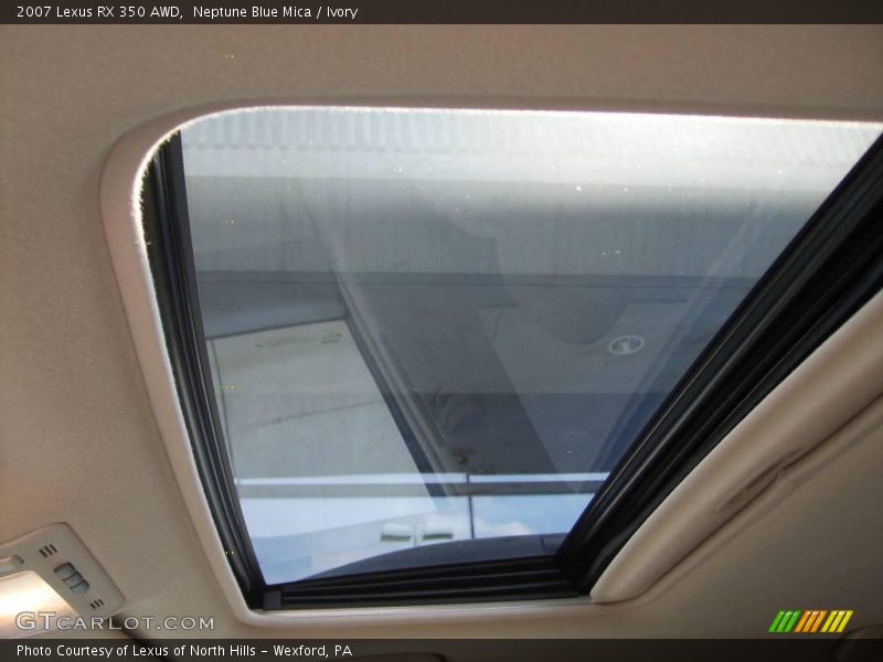 Neptune Blue Mica / Ivory 2007 Lexus RX 350 AWD