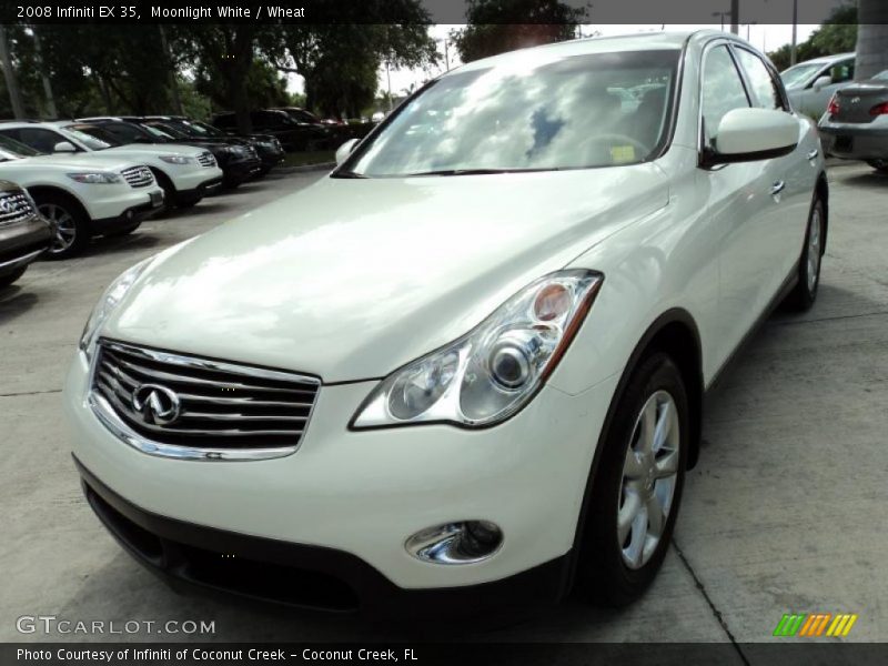 Moonlight White / Wheat 2008 Infiniti EX 35