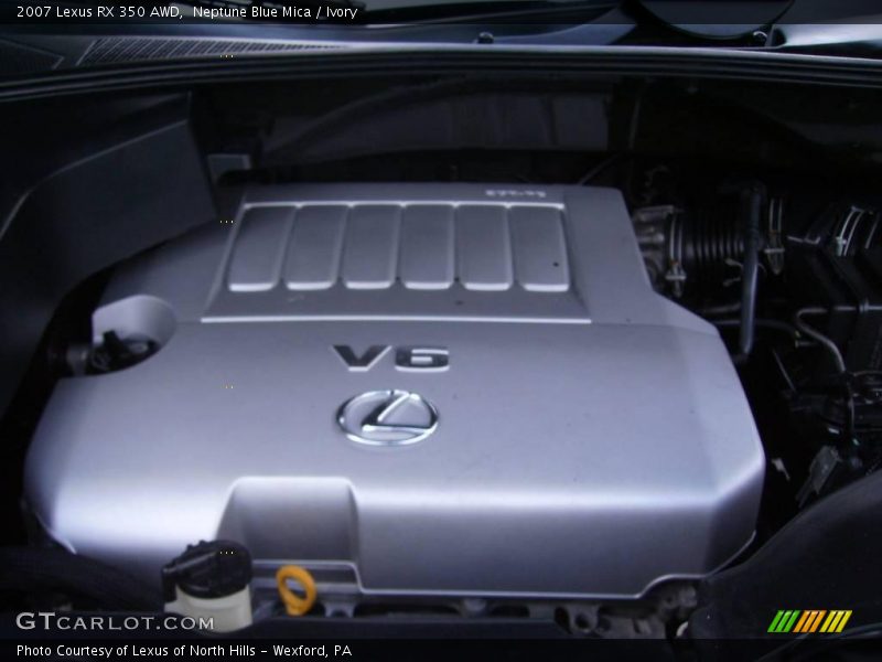 Neptune Blue Mica / Ivory 2007 Lexus RX 350 AWD