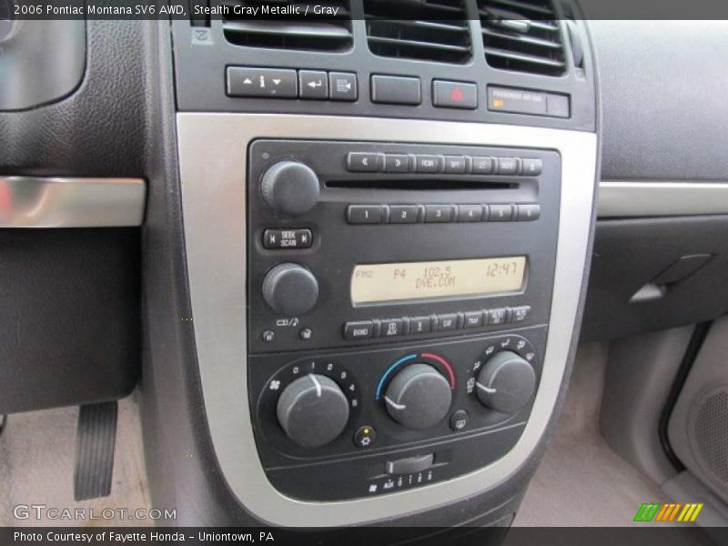 Controls of 2006 Montana SV6 AWD