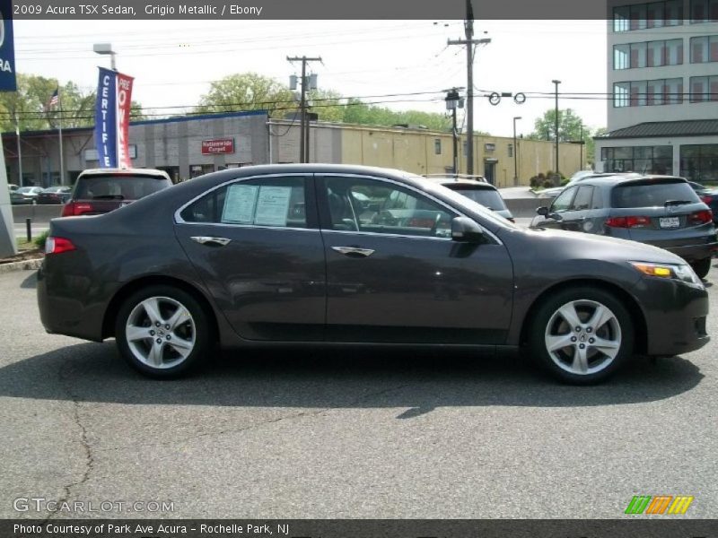 Grigio Metallic / Ebony 2009 Acura TSX Sedan