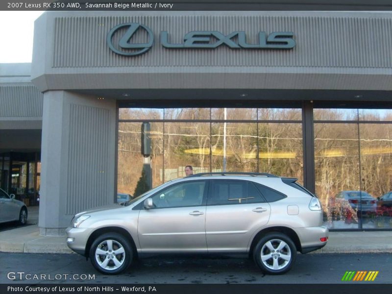 Savannah Beige Metallic / Ivory 2007 Lexus RX 350 AWD