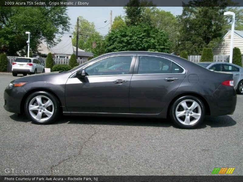 Grigio Metallic / Ebony 2009 Acura TSX Sedan