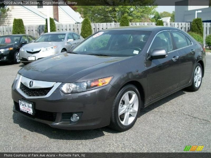 Grigio Metallic / Ebony 2009 Acura TSX Sedan