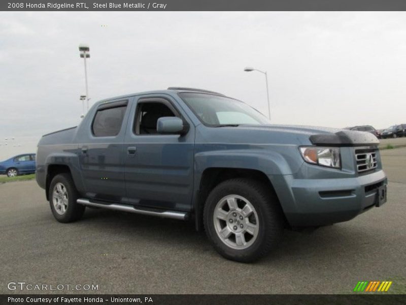 Steel Blue Metallic / Gray 2008 Honda Ridgeline RTL
