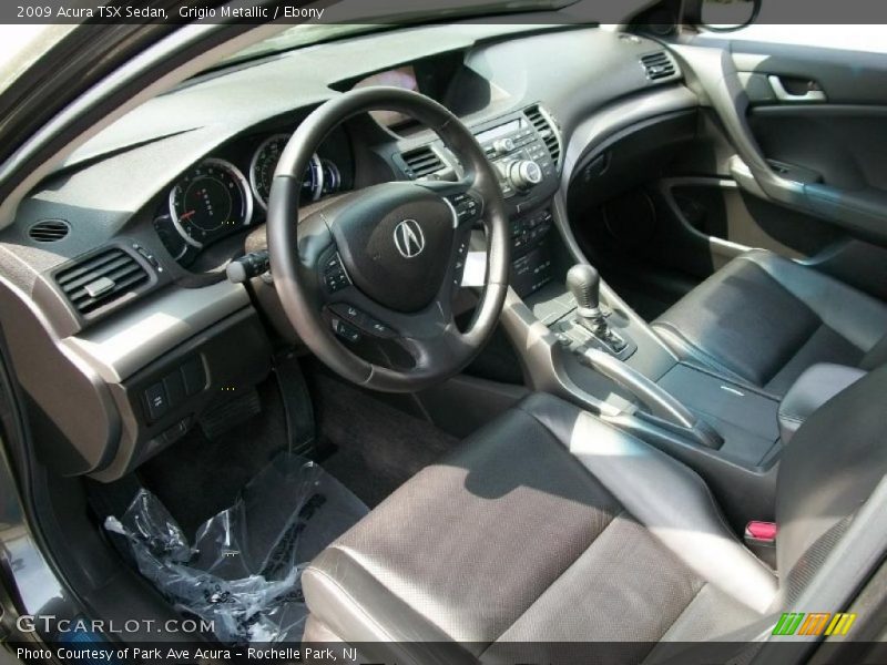 Grigio Metallic / Ebony 2009 Acura TSX Sedan