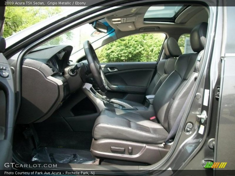 Grigio Metallic / Ebony 2009 Acura TSX Sedan