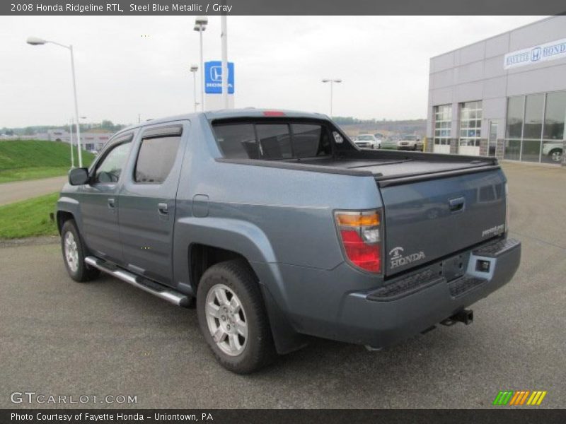 Steel Blue Metallic / Gray 2008 Honda Ridgeline RTL