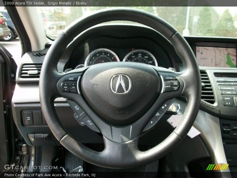 Grigio Metallic / Ebony 2009 Acura TSX Sedan