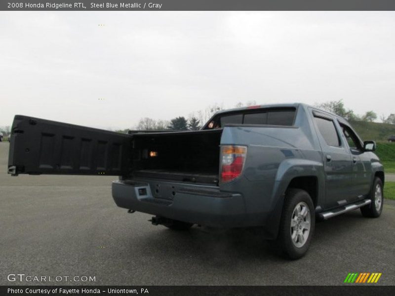 Steel Blue Metallic / Gray 2008 Honda Ridgeline RTL