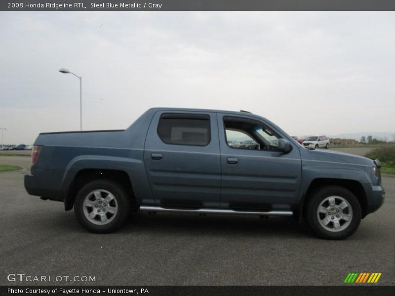 Steel Blue Metallic / Gray 2008 Honda Ridgeline RTL