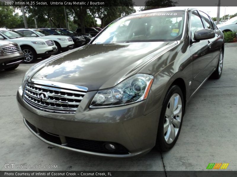 Umbria Gray Metallic / Bourbon 2007 Infiniti M 35 Sedan