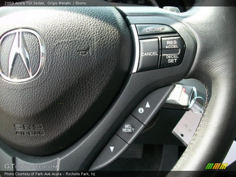 Grigio Metallic / Ebony 2009 Acura TSX Sedan