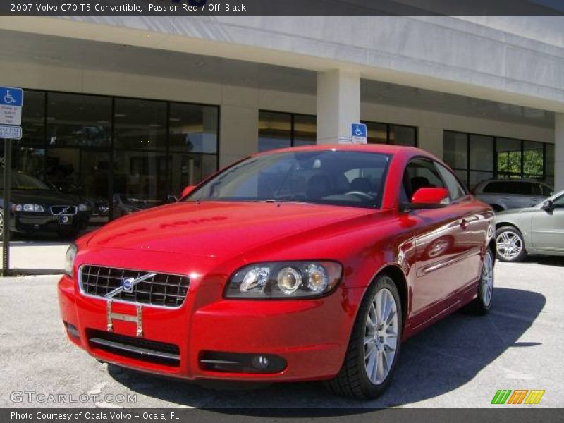 Passion Red / Off-Black 2007 Volvo C70 T5 Convertible