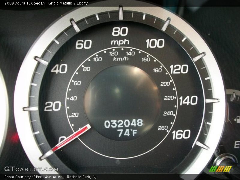 Grigio Metallic / Ebony 2009 Acura TSX Sedan