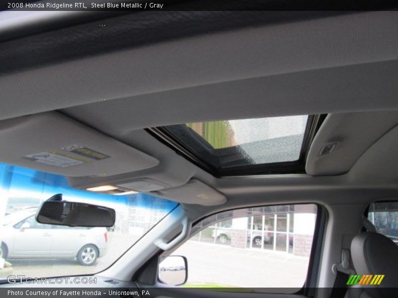 Steel Blue Metallic / Gray 2008 Honda Ridgeline RTL